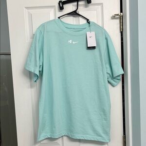 Nike Mint Green Crew Tee with White Swoosh Tag
